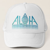 Aloha Diamond Tapa Trucker Hat Trucker Pet (Voorkant)