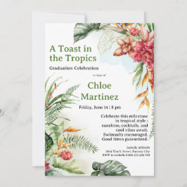 Aloha Diploma! Tropical Graduation Pool Party  Kaart