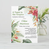 Aloha Diploma! Tropical Graduation Pool Party Kaart (Staand voorkant)