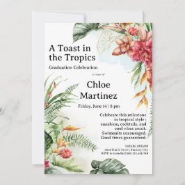 Aloha Diploma! Tropical Graduation Pool Party  Kaart