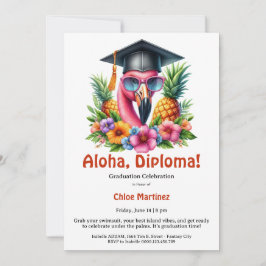 Aloha Diploma Tropical Graduation Pool Party  Kaart