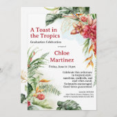 Aloha Diploma! Tropical Graduation Pool Party  Kaart (Voorkant / Achterkant)