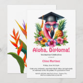 Aloha-Diploma Tropisch Afstudeerfeest bij het Zwem Kaart (Voorkant / Achterkant)