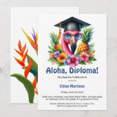 Aloha-Diploma Tropisch Afstudeerfeest Kaart (Voorkant / Achterkant)