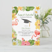 Aloha Diploma! Tropisch Afstuderen Pool Party Kaart (Staand voorkant)