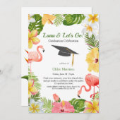 Aloha Diploma! Tropisch Afstuderen Pool Party Kaart (Voorkant / Achterkant)