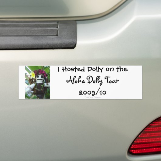 Aloha Dolly Tour 2009 Bumpersticker (Op auto)