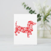 Aloha Doxie Dachshund Briefkaart (Staand voorkant)