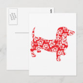 Aloha Doxie Dachshund Briefkaart (Voorkant / Achterkant)