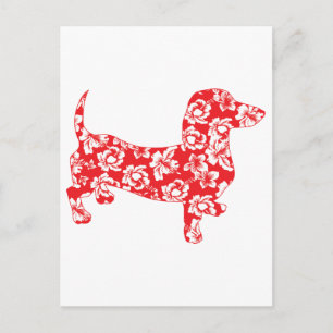 Aloha Doxie Dachshund Briefkaart