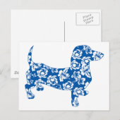 Aloha Doxie Dachshund Briefkaart (Voorkant / Achterkant)