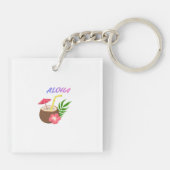 Aloha – Eiland Vibe & Positieve Energie Sleutelhanger (Achterkant)