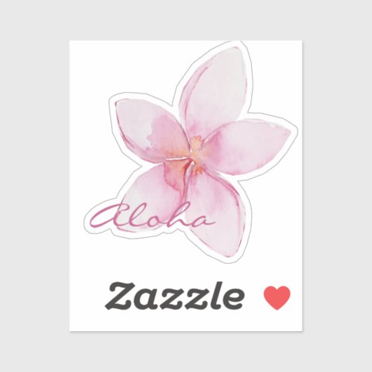 Aloha! Exotische Hawaiiaanse bloem Sticker (Vel)