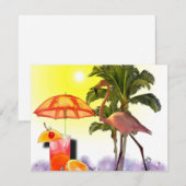 Aloha-feest uitnodiging  (Voorkant / Achterkant)