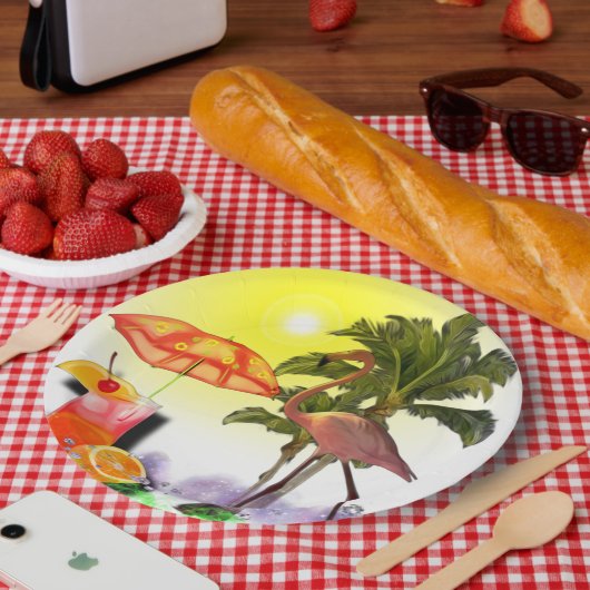 Aloha Feestje Papieren Bordje (Picknick)