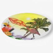 Aloha Feestje Papieren Bordje (Gekanteld)