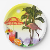 Aloha Feestje Papieren Bordje (Voorkant)