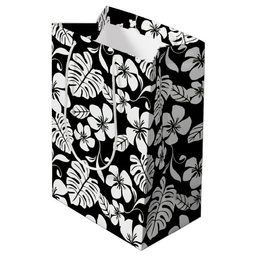 ALOHA FIRDAY (BLACK/GRAY) Gift Bag Medium Cadeauzakje (Achterkant Gekanteld)