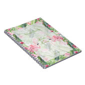 Aloha Flamingo Tropical Beach Bruiloft gastenboek Notitieboek (Rechterzijde)