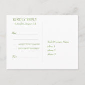Aloha Flamingo Tropical Beach Wedding RSVP Uitnodiging Briefkaart (Achterkant)