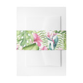 Aloha Flamingo Tropical Beach Wedding Uitnodigingen Wikkel (Voorkant Voorbeeld)