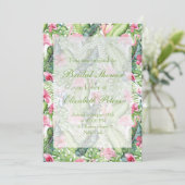 Aloha Flamingo Tropical Wedding Vrijgezellenfeest Kaart (Staand voorkant)