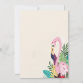 Aloha Flamingo Tropisch Kaart (Achterkant)