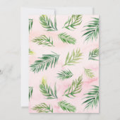 Aloha Flamingo Verjaardag Uitnodiging Kaart (Achterkant)