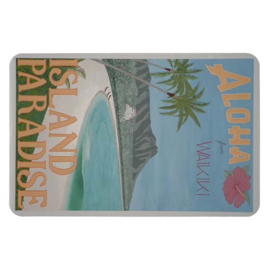 ALOHA flexibele magneet (4 "x6") (Horizontaal)