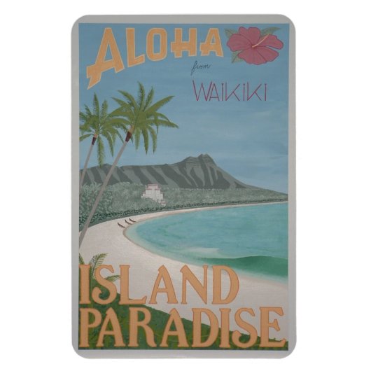 ALOHA flexibele magneet (4 "x6") (Verticaal)