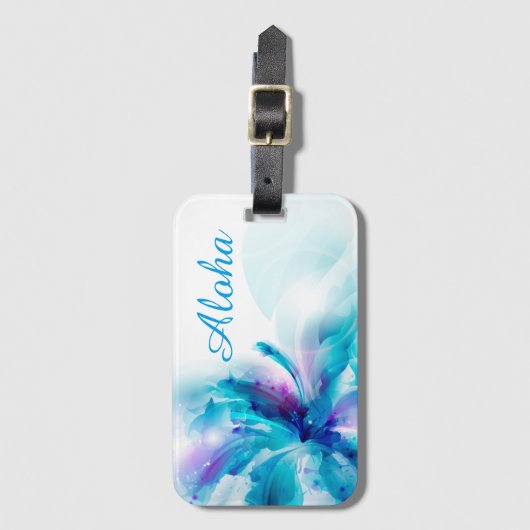 Aloha Floral Bagagelabel (Voorkant (verticaal))