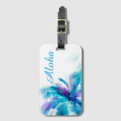 Aloha Floral Bagagelabel (Voorkant (verticaal))