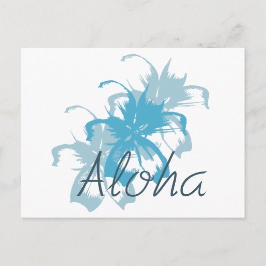 Aloha Floral Briefkaart (Voorkant)