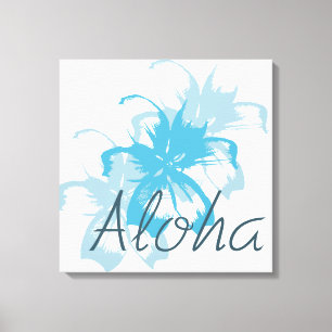 Aloha Floral Canvas Afdruk
