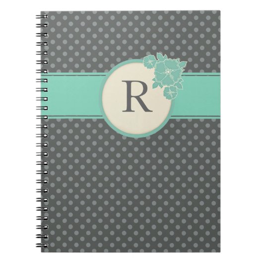 Aloha Floral Polka Dots Patroon Notitieboek (Voorkant)