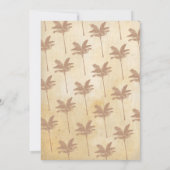 Aloha Floral Verloving Nodig Luau uit Kaart (Achterkant)