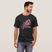 Aloha Flower Hawaii Hawaiian Hawaii Island Surf T-shirt (Voorkant volledig)