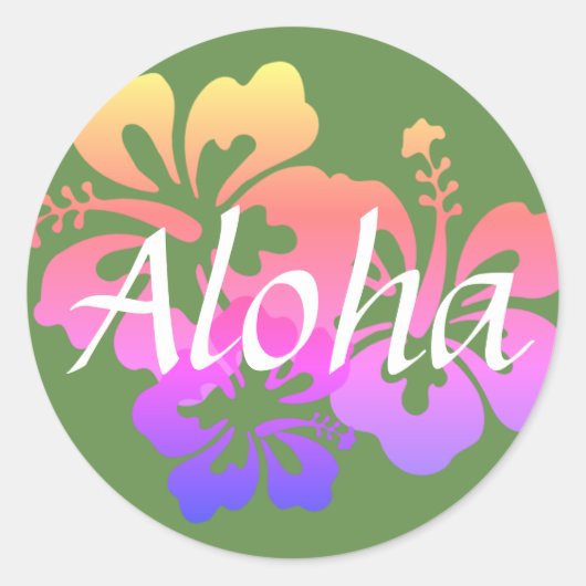 Aloha Flowers II Stickers (Voorkant)
