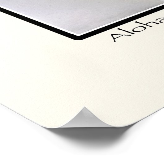 Aloha - Frangipani Blossom - Hawaii Poster (Hoek)