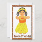 Aloha Friends Hawaiian Luau Invite Save The Date (Voorkant)
