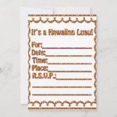 Aloha Friends Hawaiian Luau Invite Save The Date (Achterkant)