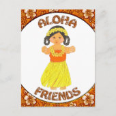 Aloha Friends Invitation Briefkaart (Voorkant)