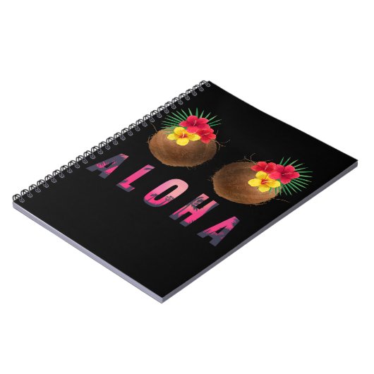 Aloha Funny Hawaii Funny Coconuts Notitieboek (Linkerzijde)