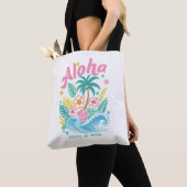 "Aloha Geestestoestand" Grappige Boho Kust Tote Bag (Dichtbij)