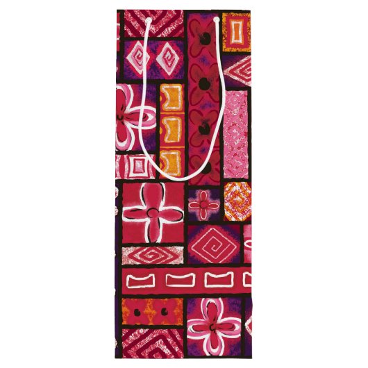  Aloha Gift Bag | Pua Punch Wijn Cadeautas (Achterkant)