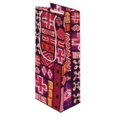  Aloha Gift Bag | Pua Punch Wijn Cadeautas (Voorkant Gekanteld)