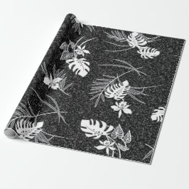  Aloha Gift Wrap | Lau Barkcloth Black Cadeaupapier
