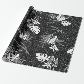  Aloha Gift Wrap | Lau Barkcloth Black Cadeaupapier