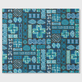  Aloha Gift Wrap | Pua Blue Cadeaupapier (Vlak)