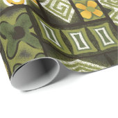  Aloha Gift Wrap | Pua Green Cadeaupapier (Rol Hoek)